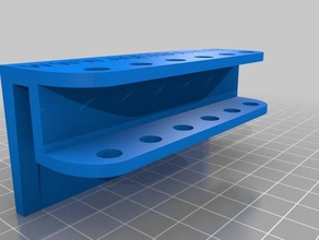 support 6 tuyaux pour pompe doseuse diy 3d print model - Mito3D