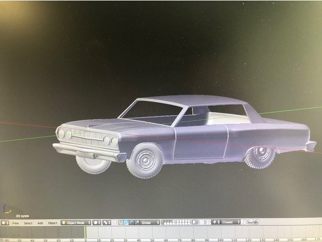 chevrolet chevelle malibu ss 396 1965 vehicles car chevy muscle 3D print model - Mito3D