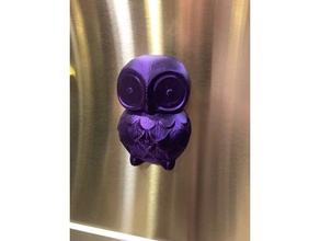 owl refrigerator magnet kitchen dining fridge 3d print model - Mito3D