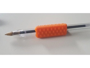esferográfica bic grip office filamentos flexíveis garra equipamento de escritório material lápis escrito utensílio 3d print model - Mito3D