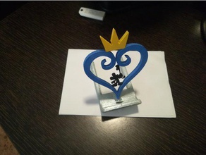 kingdom hearts mobile support teléfono hermoso juego stand móvil 3d print model - Mito3D