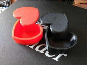 kalbe mandallama kutu şeklinde organizasyon hediye kalp Sevgililer Günü hediyeleri 3d print model - Mito3D