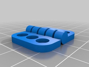 my customized parametric hinge v4 parts 3d print model - Mito3D
