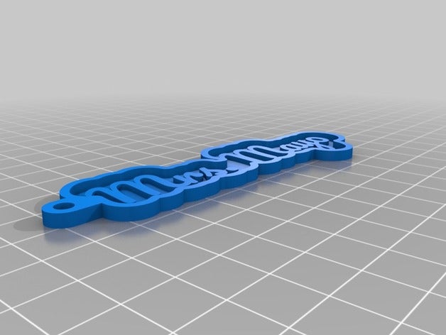 mayo chave de cadeia chaveiros personalizado 3D print model - Mito3D