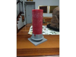 di candela 3d la stampa le candele titolare 3d print model - Mito3D