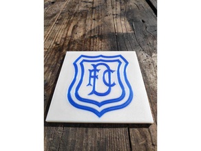 dundee fc beermat mmu2 signs logos coaster football multi-color multi-colour 3d print model - Mito3D
