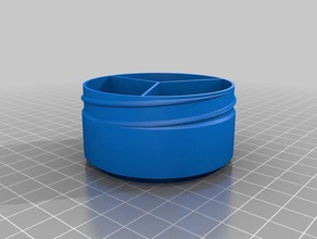 lola my customized container knurled lid containers 3d print model - Mito3D