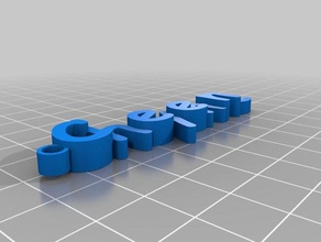 nameplate cheyenne other sma 3d print model - Mito3D