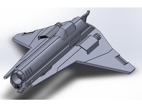 sci fi nave espacial veículos space fighter 3d print model - Mito3D