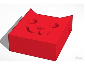 cat face cartoon creatures figure ninjaflex 3d print model - Mito3D