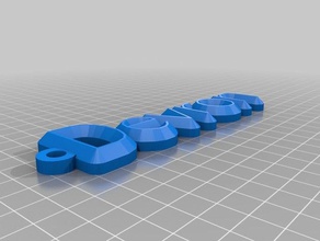 puffy key chain organization customized 3d print model - Mito3D
