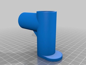Tücher-rail-Halterung - Ersatz Teile clothsrail Halterung tube 3d print model - Mito3D