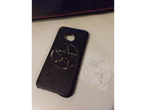 htc u11 life phone case pentagram mobile 3d print model - Mito3D