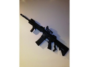 rifle de airsoft montaje en pared juguete juego accesorios 3d print model - Mito3D