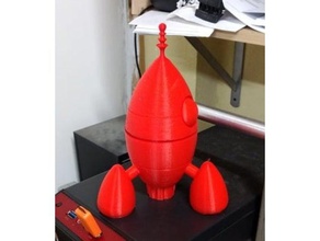 wenig scifi-Rakete - Spielzeug Spiele Modell-Rakete Spielzeug-Rakete 3d print model - Mito3D