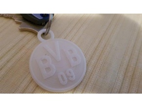 bvb logo kechain keychains 3d print model - Mito3D