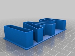 my customized custom text cookie cutter kitchen dining 3d print model - Mito3D