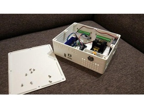 lerdge box including power hotbed electronics lerdge-x 3d printer parts case hevo 3d print model - Mito3D