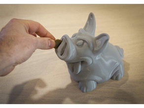 domuzcuk kumbara oyuncak oyun aksesuarlar para moneybox iş ortamına uygun olmayan zbrush 3d print model - Mito3D