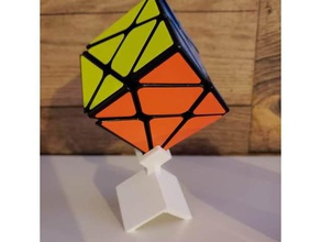rubiks cube abgewinkelte Halter Dekor 3d print model - Mito3D