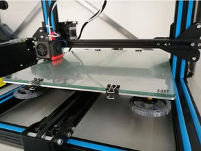 precision thumbwheel ctc a10s 3d printer parts bed leveling 3d print model - Mito3D