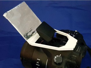 paramétrico de la zapata montaje en flash desviador cámara difusor adaptador fotografía reflector 3d print model - Mito3D