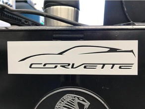 corvette c7 logo des signes logos 3d print model - Mito3D