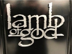 lamb god logo signs logos 3d print model - Mito3D