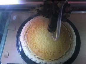 dia do pi torta de queima estêncil matemática a arte 314 corte laser 3d print model - Mito3D