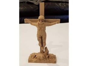 l'astronaute de la croix sculptures american gods religieux starz 3d print model - Mito3D