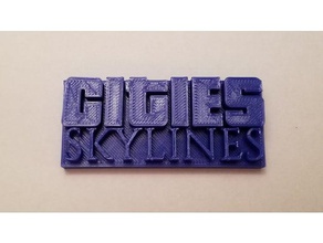 cities skylines logo signs logos citiesskylines city 3d print model - Mito3D