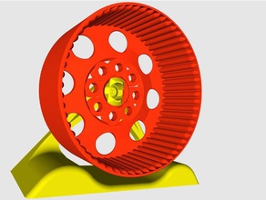 entièrement imprimables roue de hamster prototype les animaux compagnie roulement bureau jouets imprimer la place spinner 3d print model - Mito3D