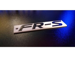 scion frs key chain accessories gt86 keychain keychains fr-s 3d print model - Mito3D