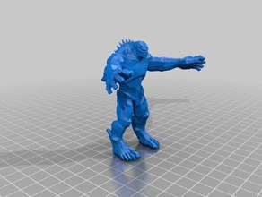 abominação hulk low-poly criaturas monstro 3d print model - Mito3D