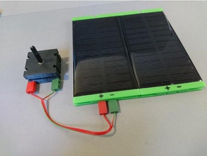 fischertechnik 6v 1w de potência solar módulo 60x120 mm construção brinquedos printbuchse painel 3d print model - Mito3D