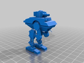 serbatoio gambe 3d la stampa fantasia mech vickers walker warhammer 40k ww2 3d print model - Mito3D