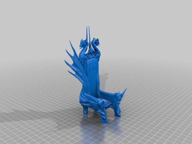 gw2 yazısı ejderha taht tarar kopyaları 3D print model - Mito3D