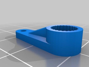 personnalisé 25t 15mm futaba servo corne la robotique 3d print model - Mito3D