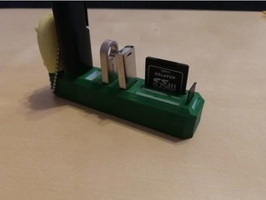 organisateur de flash outil les titulaires boîtes flashdisk la lampe poche disque dur à mémoire lecteur pilote titulaire micro sd carte sdcard usb 3d print model - Mito3D