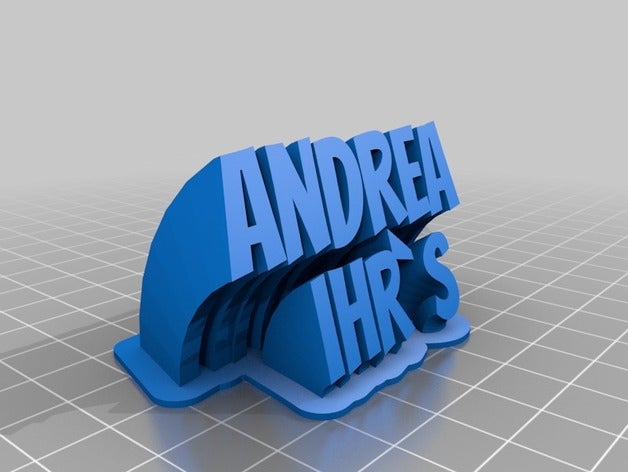 andrea ihrs office personalizado 3D print model - Mito3D
