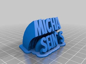 micha seins office personalizzato 3d print model - Mito3D