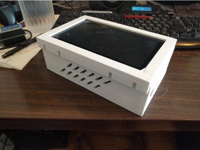raspberry pi schermo da 7 pollici progetto di scatola termostato me elettronica 3d print model - Mito3D
