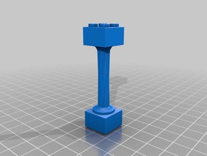 ladrillo de lego 2x2 columna 6 los juguetes juegos 3d print model - Mito3D