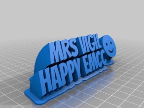 Bayan mutlu Birliği ofis özelleştirilmiş 3d print model - Mito3D