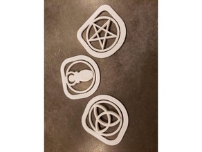 die Wicca-notebook-Marken Skulpturen Lesezeichen 3d print model - Mito3D