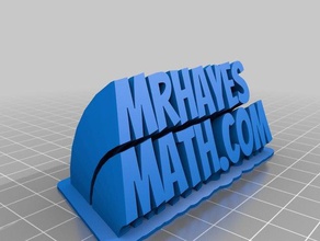 mr hayes math dot office customized 3d print model - Mito3D