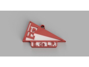 llavero estudiantes plata banderin keychains edlp 3d print model - Mito3D