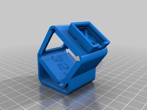 35&ordm polaroid cube mount gps beitian accessories bn 180 bn-180 box polaroidcube 3d print model - Mito3D
