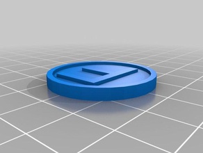 token 1 le monete distintivi personalizzato 3d print model - Mito3D