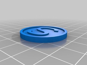 token 1 le monete distintivi personalizzato 3d print model - Mito3D